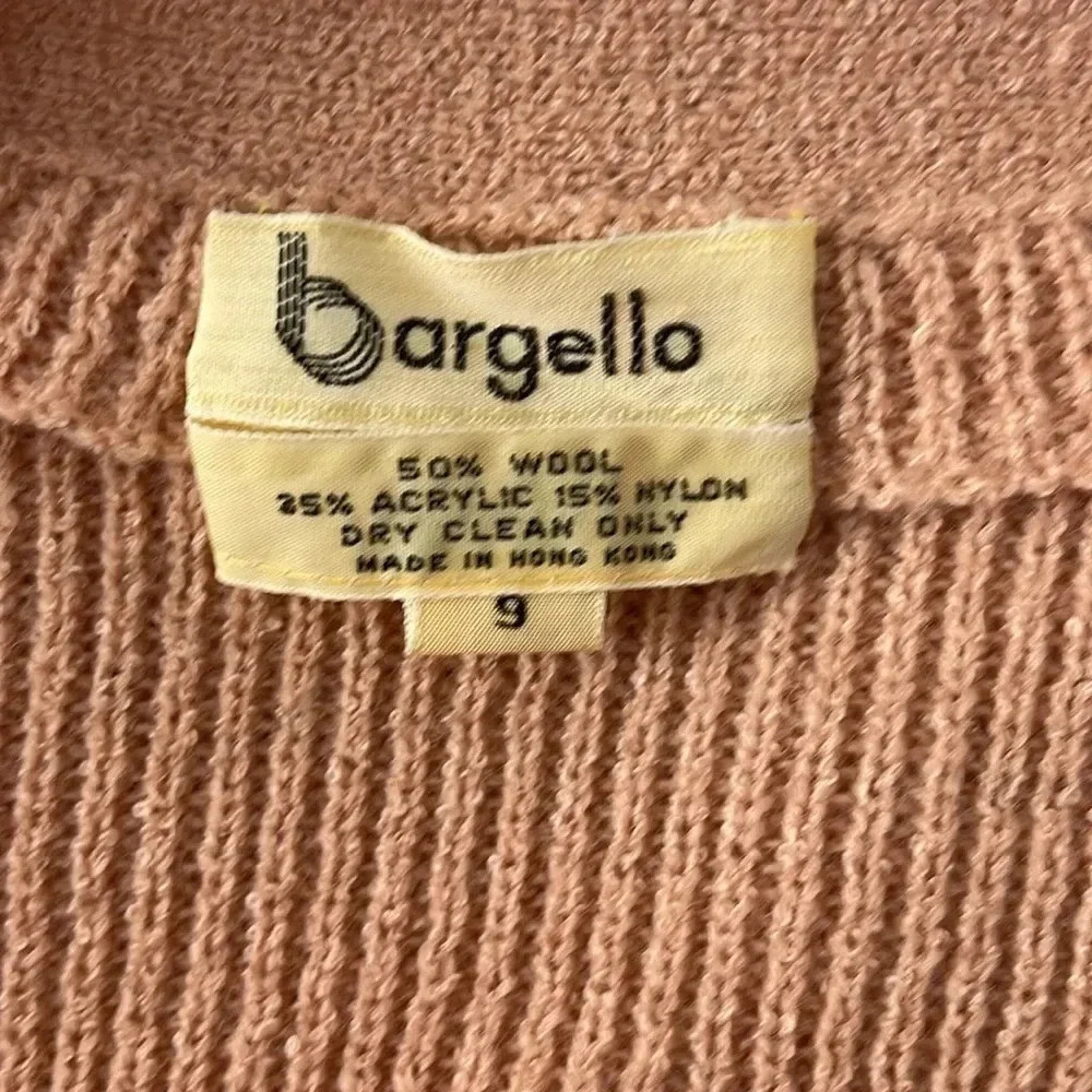 Vintage BARGELLO Wool Blend Knit Turtleneck Sweatdress w/Sweater- Size 9 - Picture 4 of 11